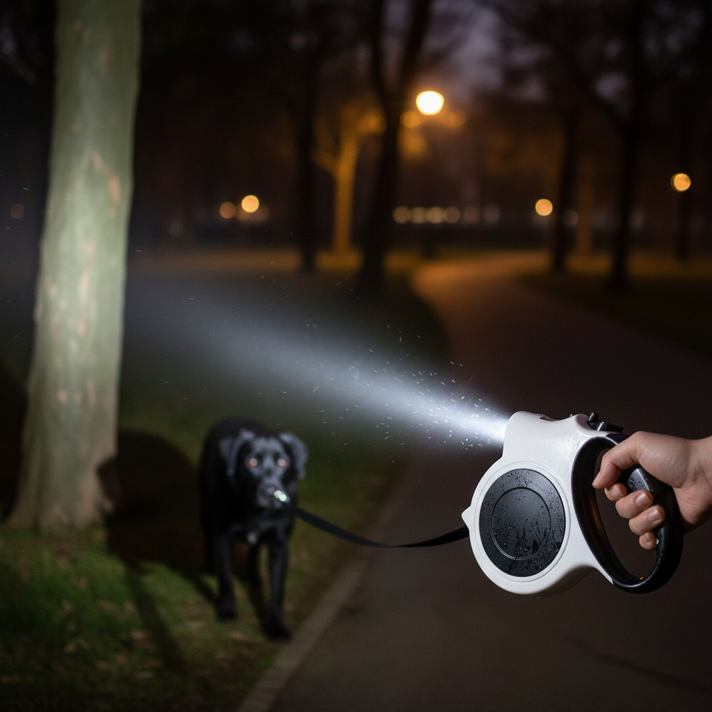 Smycz LED ze świecącym światłem